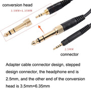 ZS0185 For Sennheiser HD598 / HD558 / HD518 / HD595 Earphone Spring Cable, Cable Length: 1.4m-3m