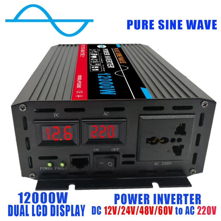 12000W (Actual 2000W) 48V to 220V High Power Car Sine Wave Inverter Power Converter