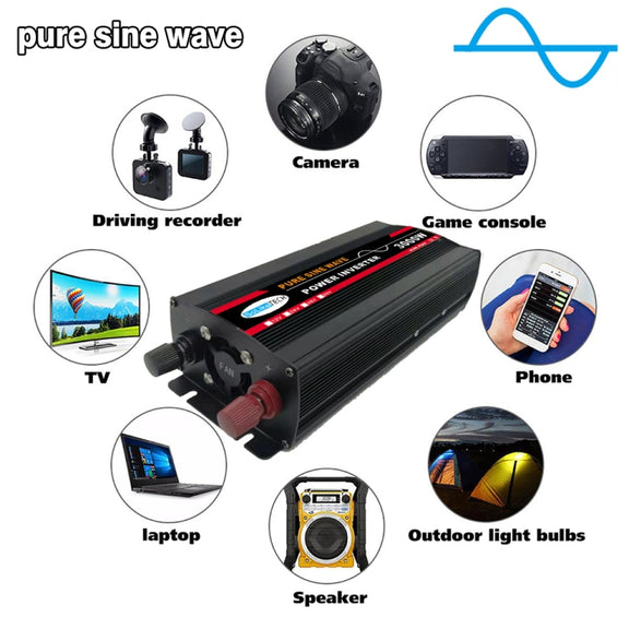 12000W (Actual 2000W) 60V to 220V High Power Car Sine Wave Inverter Power Converter