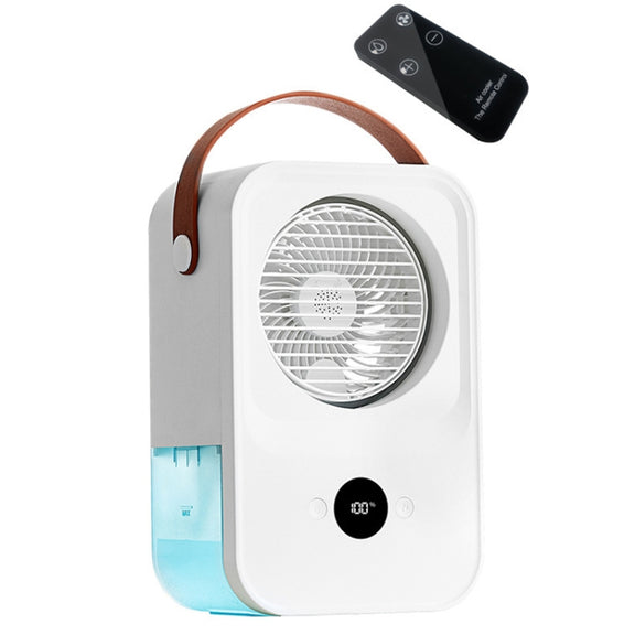 MT-F60 Smart Digital Display USB Charging Air Cooler Desktop Mist Humidification Fan, Mode: Remote Control Version