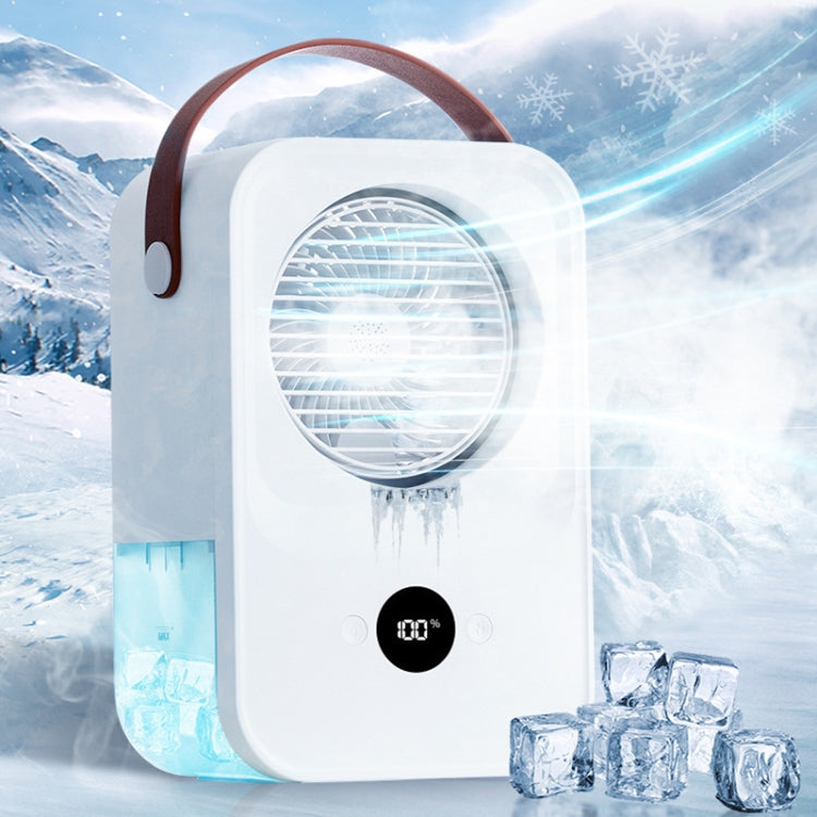 MT-F60 Smart Digital Display USB Charging Air Cooler Desktop Mist Humidification Fan, Mode: Standard Version