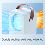 MT-F60 Smart Digital Display USB Charging Air Cooler Desktop Mist Humidification Fan, Mode: Standard Version