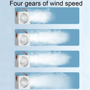MT-F60 Smart Digital Display USB Charging Air Cooler Desktop Mist Humidification Fan, Mode: Standard Version