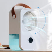 MT-F60 Smart Digital Display USB Charging Air Cooler Desktop Mist Humidification Fan, Mode: Standard Version