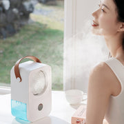 MT-F60 Smart Digital Display USB Charging Air Cooler Desktop Mist Humidification Fan, Mode: Standard Version