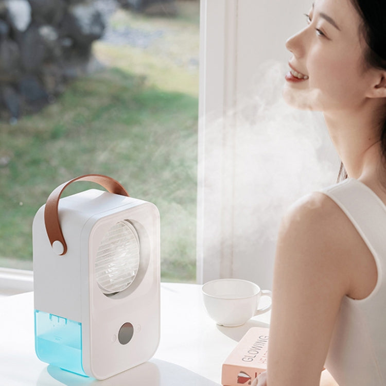 MT-F60 Smart Digital Display USB Charging Air Cooler Desktop Mist Humidification Fan, Mode: Standard Version