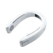 WT-F54 Wind From All Sides Long Battery Life Semiconductor Cooling Hanging Neck Fan(White)