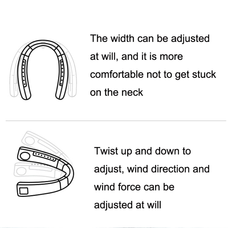 WT-F54 Wind From All Sides Long Battery Life Semiconductor Cooling Hanging Neck Fan(Pink)
