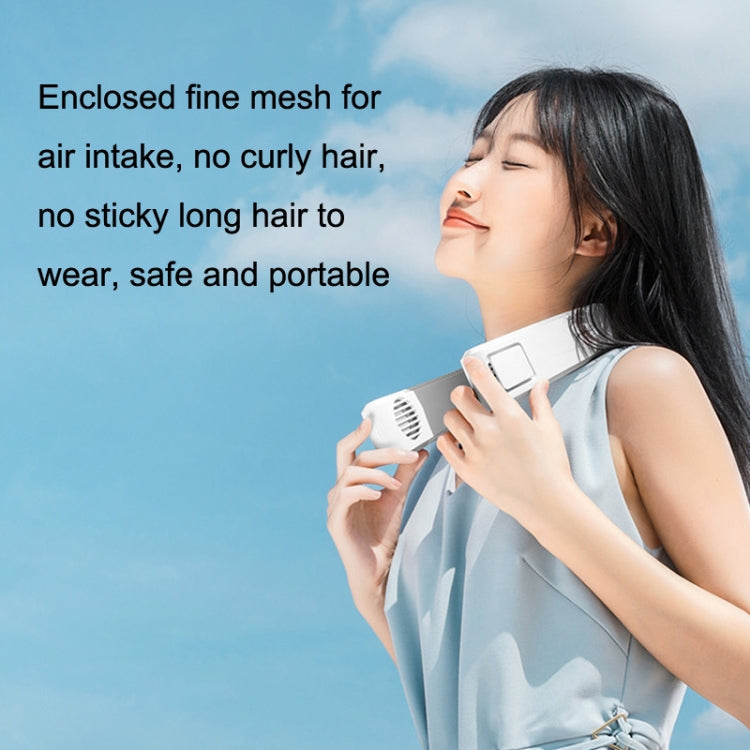 WT-F54 Wind From All Sides Long Battery Life Semiconductor Cooling Hanging Neck Fan(Pink)