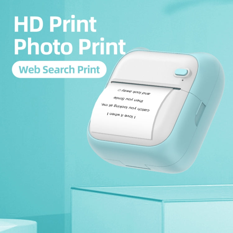 A31 Bluetooth Handheld Portable Self-adhesive Thermal Printer, Color: Pink+5 Rolls Printer Paper