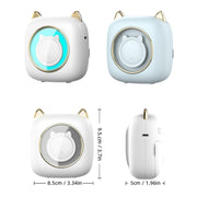C23 Seven Colors Atmosphere Breathing Light Wireless Thermal Printer, Color: Blue Standard