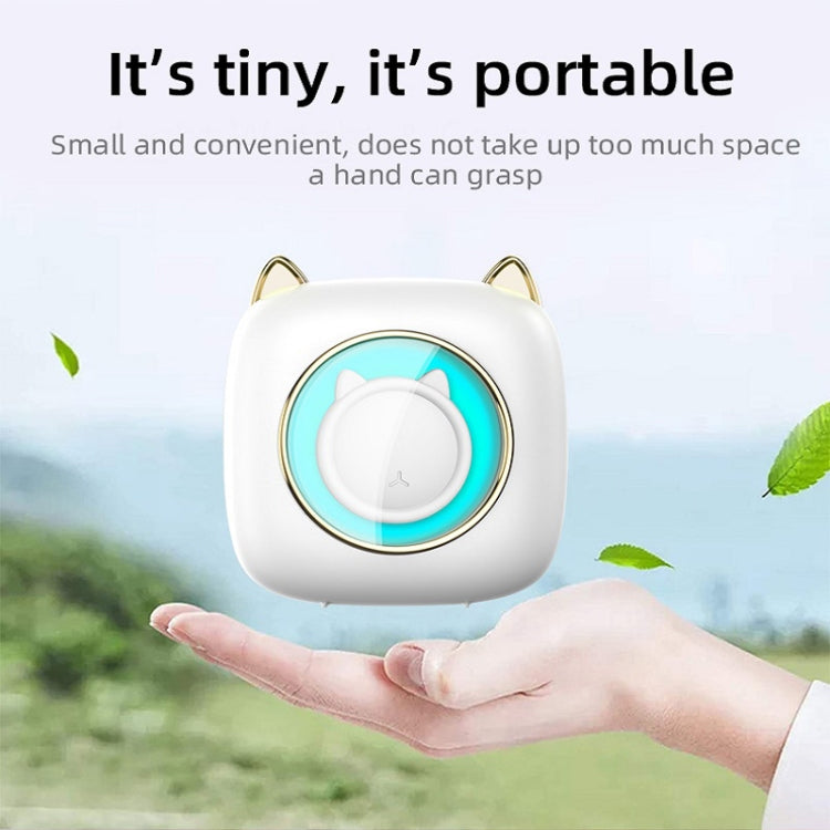 C23 Seven Colors Atmosphere Breathing Light Wireless Thermal Printer, Color: Blue+5 Rolls Thermal Paper