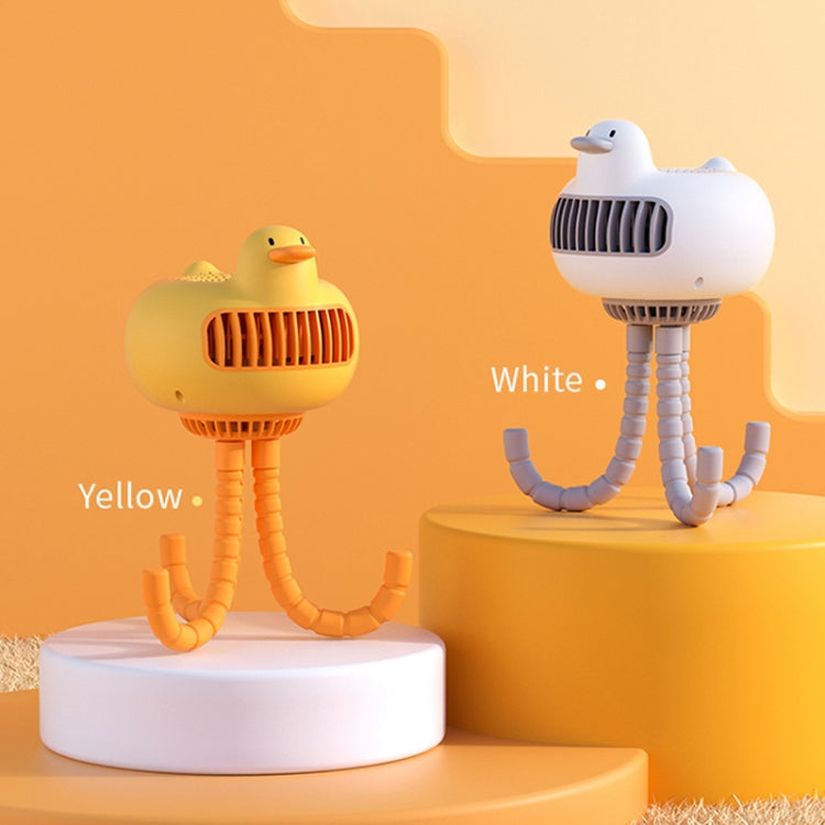 WT-E20 Stroller Fan USB Mute Portable Octopus High Air Volume Mini Fan, Style: Shake Head Type (White)