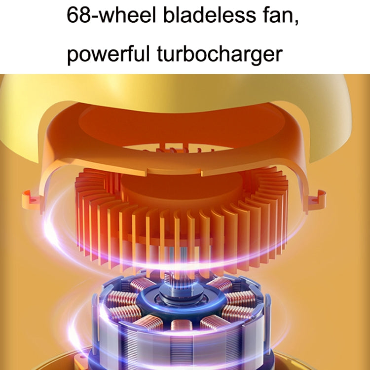 WT-E20 Stroller Fan USB Mute Portable Octopus High Air Volume Mini Fan, Style: Shake Head Type (Yellow)