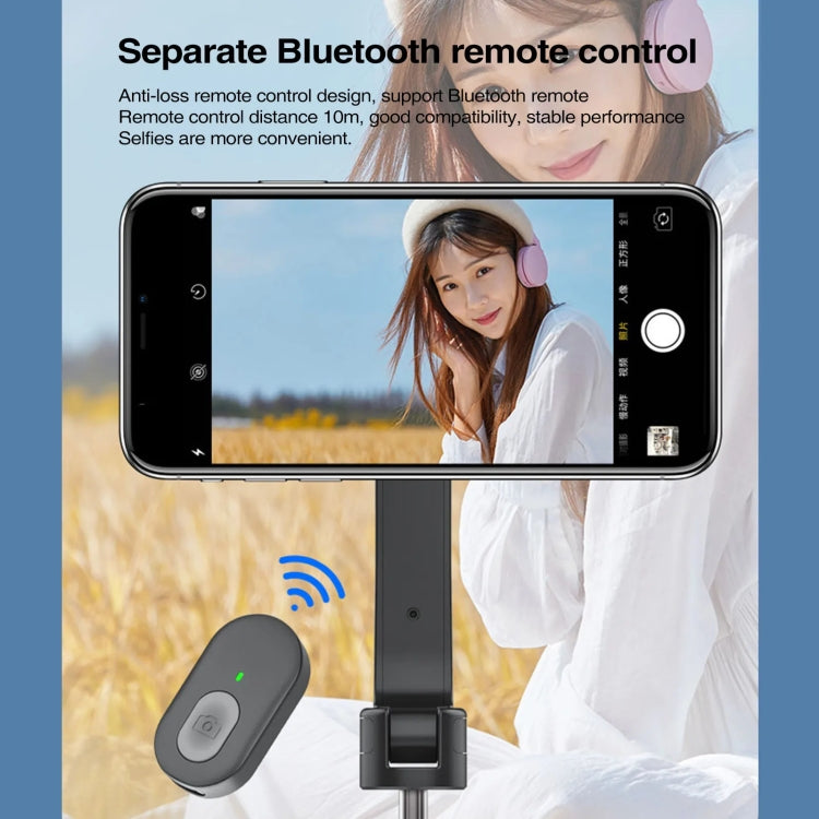 Magnetic Selfie Stick Tripod Handheld Stabilizer Rod With Remote Controller(White)