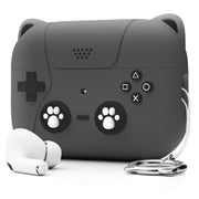 For AirPods Pro 2 Earphone Silicone Protective Case  Cat Claw Cover(Dark Gray)