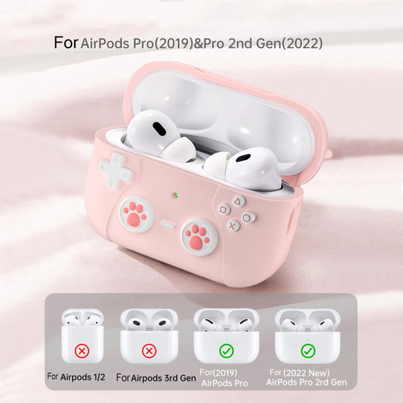 For AirPods Pro 2 Earphone Silicone Protective Case  Cat Claw Cover(Dark Gray)