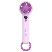 F2302 Handheld Portable Mini USB Office Student Fan with Hook(Purple)