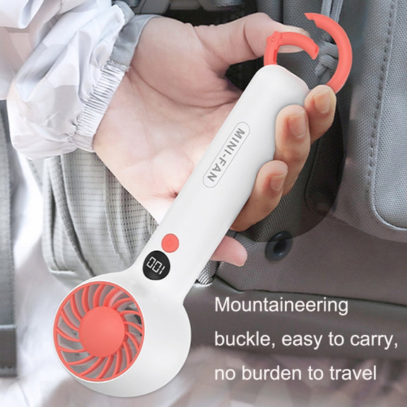F2302 Handheld Portable Mini USB Office Student Fan with Hook(White)