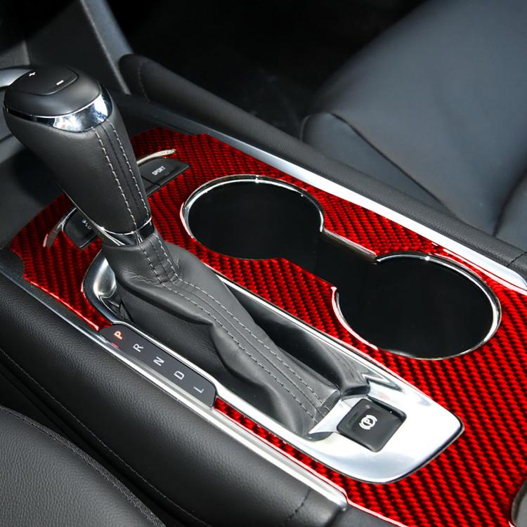 For Chevrolet Malibu 2016-2024 C Model Left-hand Drive Gear Panel Sticker(Red)