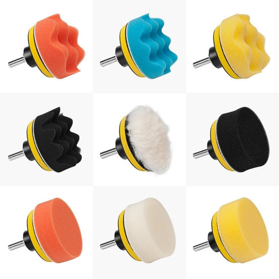 24 In 1 With 4 Screws 3 Inch Polishing Waxing Pad Sponge Buffing Kit