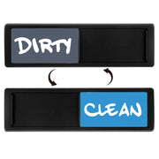 Dishwasher Magnet Clean Dirty Sign Double-Sided Refrigerator Magnet(Black-Blue Gray)