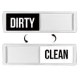 Dishwasher Magnet Clean Dirty Sign Double-Sided Refrigerator Magnet(Silver Black and White Rough Characters) - Dish Washers & Accessories by PMc TechLife | Online Shopping South Africa | PMc TechLife | Buy Now Pay Later Mobicred