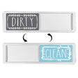 Dishwasher Magnet Clean Dirty Sign Double-Sided Refrigerator Magnet(Silver Gray Blue) - Dish Washers & Accessories by PMc TechLife | Online Shopping South Africa | PMc TechLife | Buy Now Pay Later Mobicred