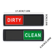 Dishwasher Magnet Clean Dirty Sign Double-Sided Refrigerator Magnet(Black Love)