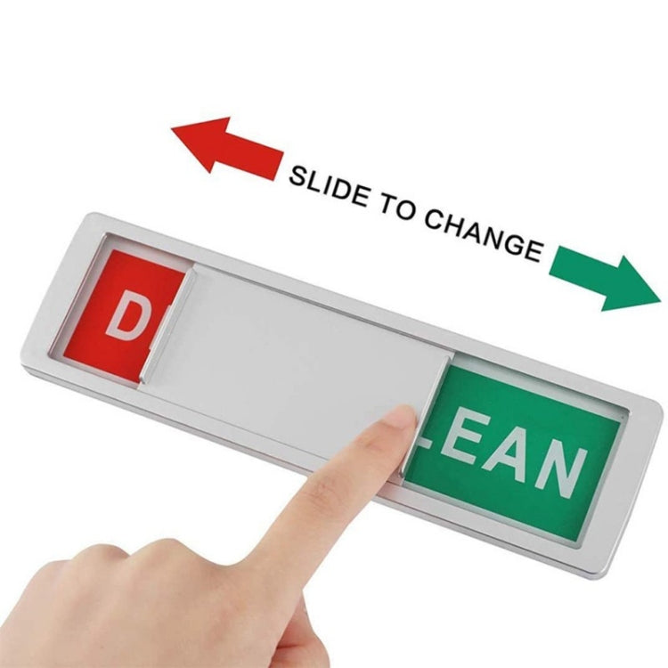 Dishwasher Magnet Clean Dirty Sign Double-Sided Refrigerator Magnet(Black Frame Black)