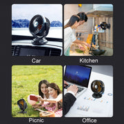F611 Rotatable Multi-angle Air Supply Car Silent Fan(USB)