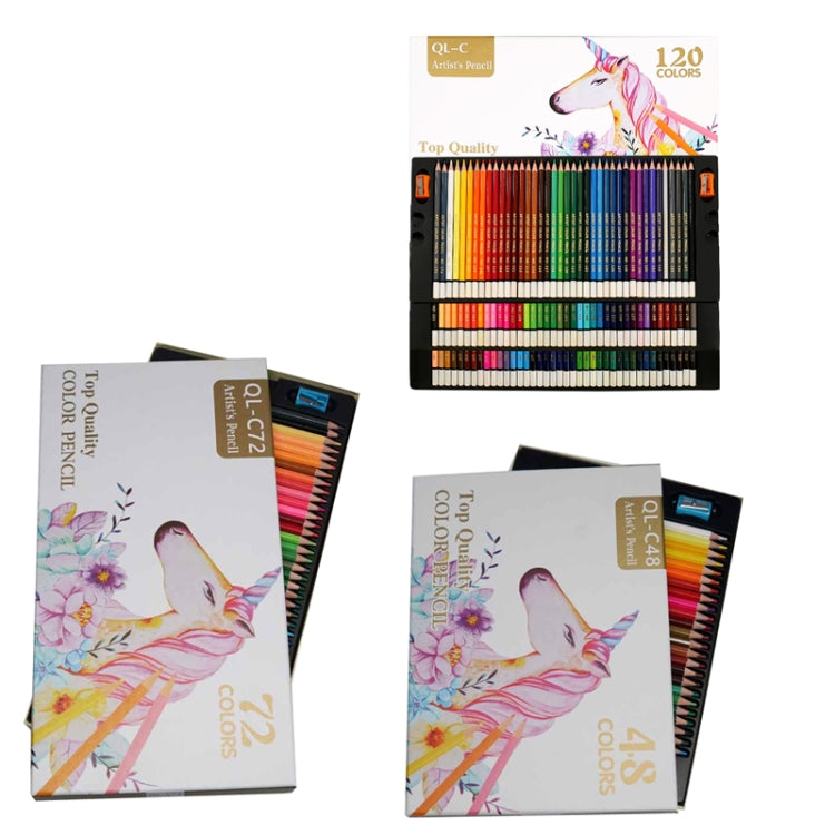48 Colors Oil Colored Pencil Art Hand Drawn Set