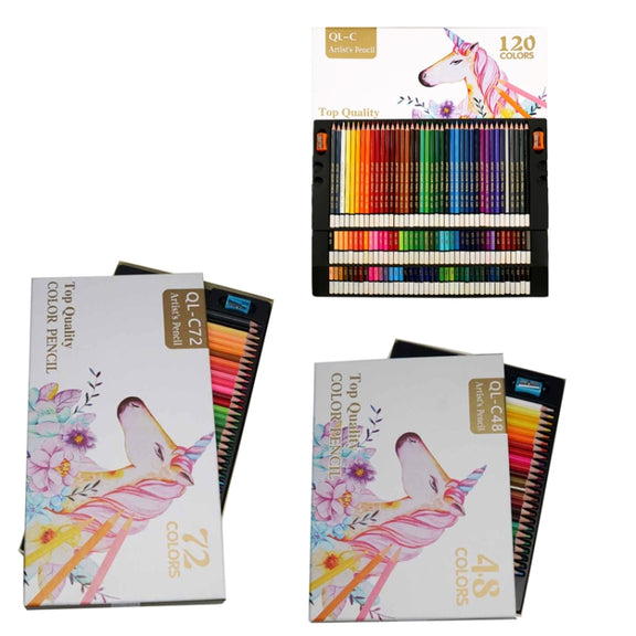 48 Colors Oil Colored Pencil Art Hand Drawn Set