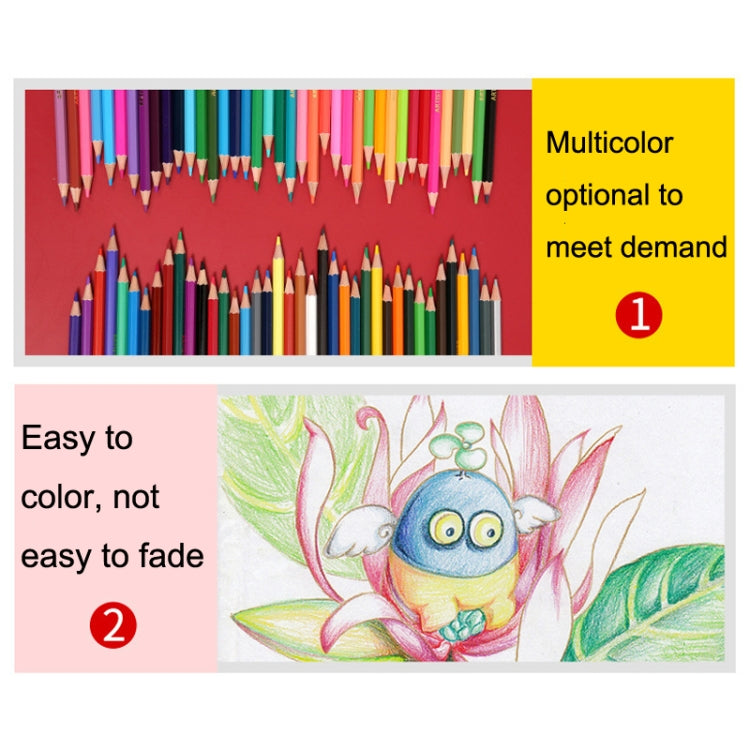 72 Colors Oil Colored Pencil Art Hand Drawn Set