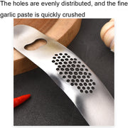 430 Stainless Steel Boat Shaped Garlic Grinder Manual Garlic Press Tools Kitchen Gadgets(Style 1)