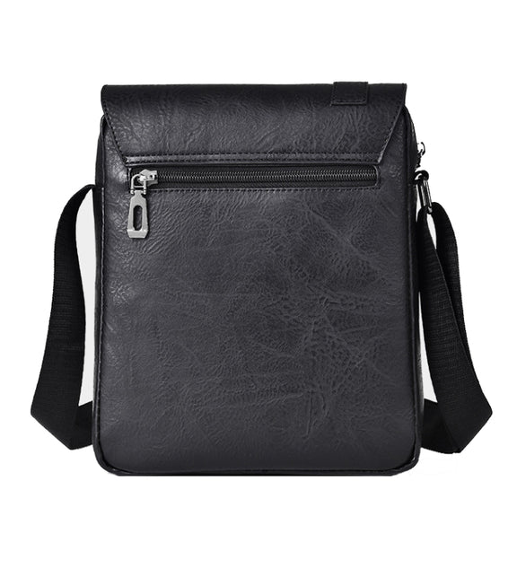 WEIXIER D266 Retro Crossbody Large Capacity Messenger Bag Shoulder Bag Tot Backpack(Dark Brown)