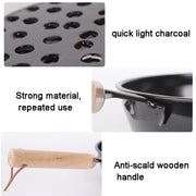 Outdoor Wood Burning Tool Portable Stove Charcoal Burner Pot