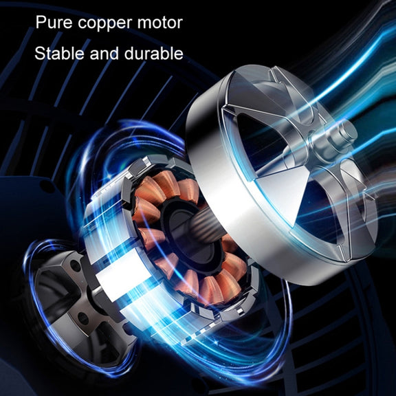 F612 5W Car Rotatable Turntable Silent Fan(USB)