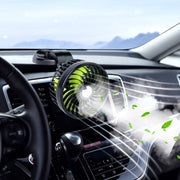 F612 5W Car Rotatable Turntable Silent Fan(USB)