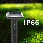 SJZ038 Outdoor Water-resistant Solar Ultrasonic Rat Repeller Ultrasonic Animal Repeller, Color: Black