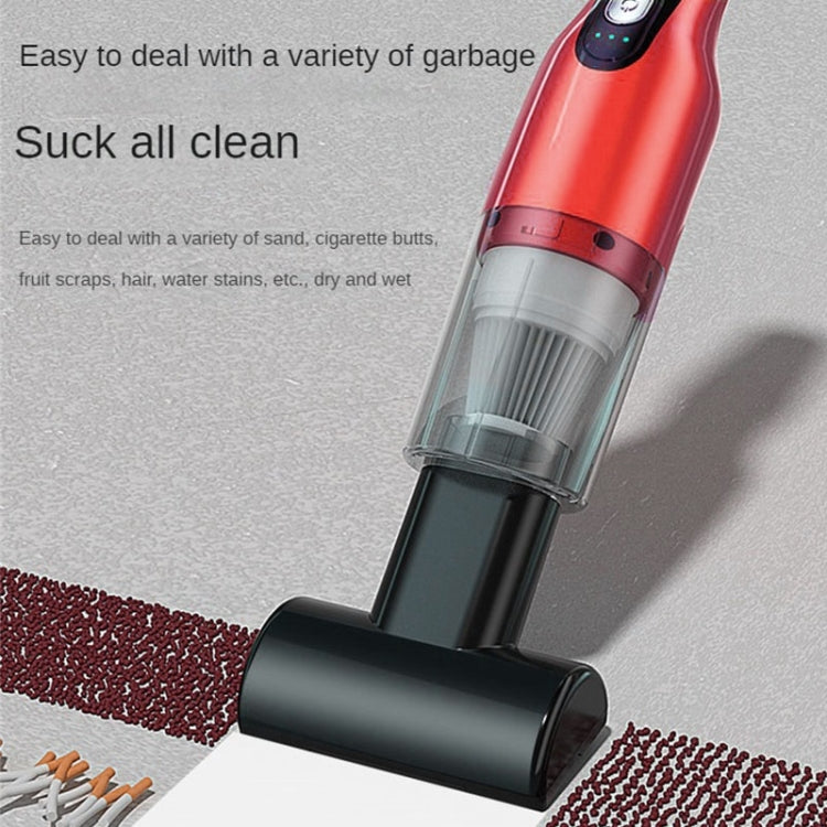 4 In 1 12000pa Wireless  Mini Handheld Car Vacuum Cleaner Mite Remover(Navy Blue)