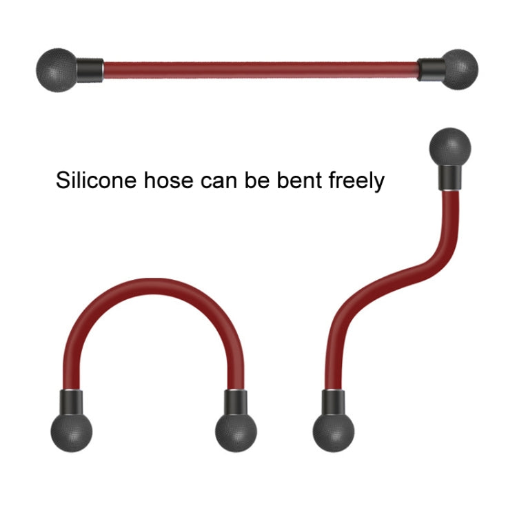 F508 Car Rear Seat USB Air Speed Adjustable Hose Fan(Black Red)