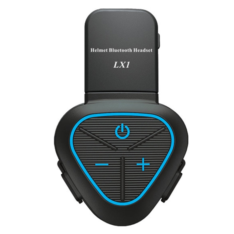 LX1 Motorcycle Half Helmet Water-resistant Wireless 5.3 Bluetooth Headset, Version: English(Classic Blue)