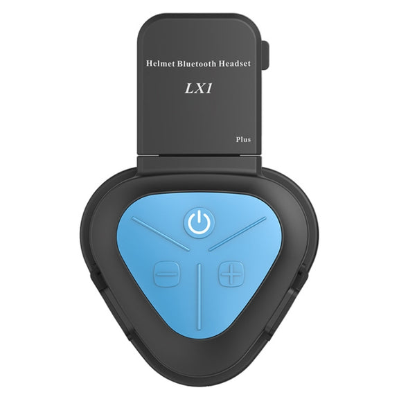 LX1 Motorcycle Half Helmet Water-resistant Wireless 5.3 Bluetooth Headset, Version: English(Standard Blue)