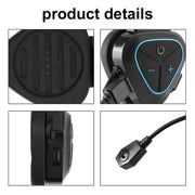 LX1 Motorcycle Half Helmet Water-resistant Wireless 5.3 Bluetooth Headset, Version: English(Classic Red)