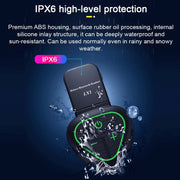 LX1 Motorcycle Half Helmet Water-resistant Wireless 5.3 Bluetooth Headset, Version: English(Classic Red)