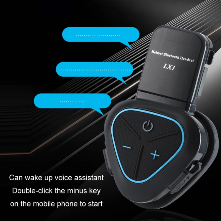 LX1 Motorcycle Half Helmet Water-resistant Wireless 5.3 Bluetooth Headset, Version: English(Classic Red)