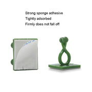 Medium 50pcs Plant Climbing Wall Buckle Vine Traceless Plant Fixer Self-Adhesive Hooks(Green)