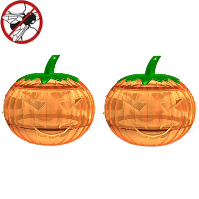 SJZ060 2pcs/set Pumpkin Shaped Fruit Fly Traps Fruit Fly Trap Bee Trap(Orange)