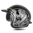 SOMAN Motorcycle Four Seasons Carbon Fiber Half Helmet, Color: Carbon Fiber Silver Lightning(L) - free shipping - PMC TechLife - Order now!